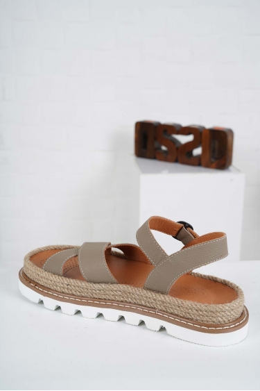 Hakiki Deri Vizon Flt. Kadın Casual Sandalet 241111501
