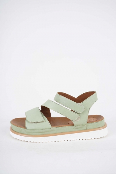 Hakiki Deri Yeşil Kadın Casual Sandalet 251111500