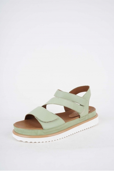 Hakiki Deri Yeşil Kadın Casual Sandalet 251111500