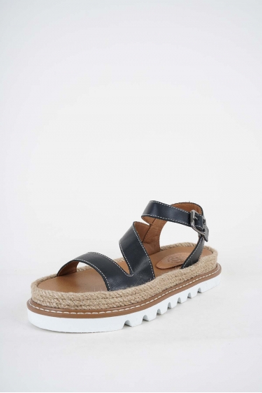 Hakiki Deri Siyah Kadın Casual Sandalet 251111504