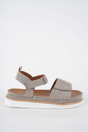 Hakiki Deri Bej Süet Kadın Casual Sandalet 251111508