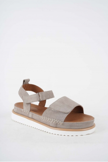 Hakiki Deri Bej Süet Kadın Casual Sandalet 251111508