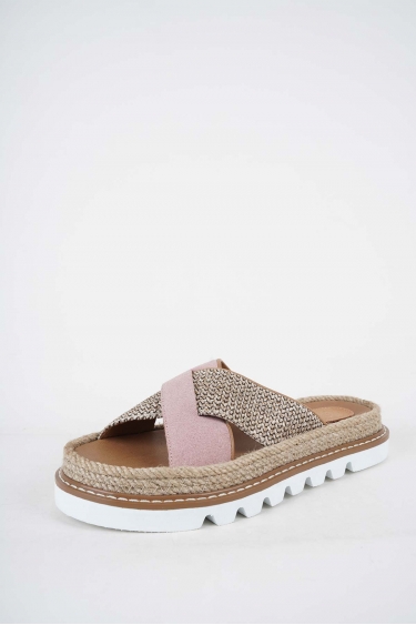 Hakiki Deri Pudra Süet Kadın Casual Terlik 251111606