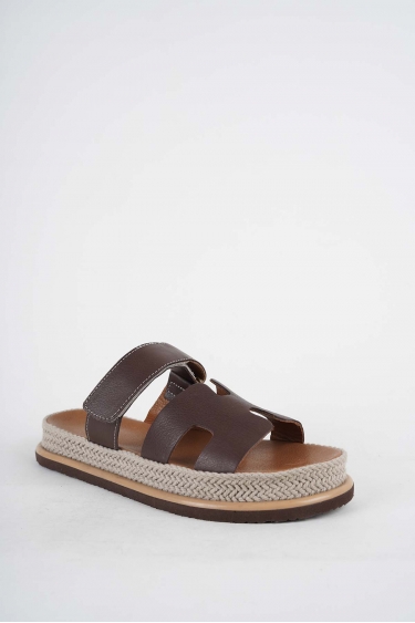 Hakiki Deri Kahve Kadın Casual Terlik 251111610