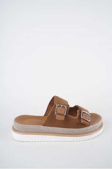 Hakiki Deri Taba Süet Kadın Casual Terlik 261111601