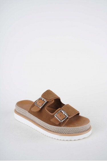 Hakiki Deri Taba Süet Kadın Casual Terlik 261111601