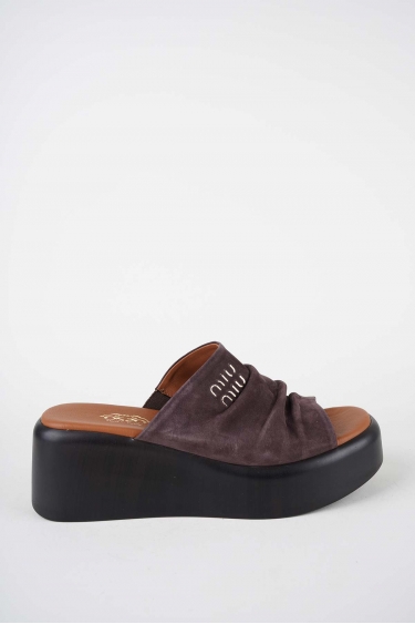 Hakiki Deri Yok Kadın Dolgu Topuklu Terlik 261114602