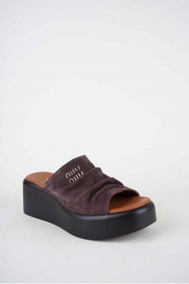 Hakiki Deri Yok Kadın Dolgu Topuklu Terlik 261114602