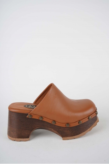 Hakiki Deri Taba Kadın Topuklu Sabo 261114701