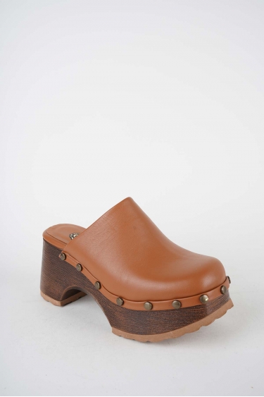 Hakiki Deri Taba Kadın Topuklu Sabo 261114701