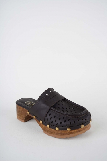 Hakiki Deri Koyu Kahve Kadın Topuklu Sabo 261114704