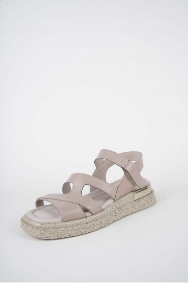 Hakiki Deri Nohut Kadın Düz Sandalet 261118502