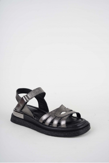 Hakiki Deri Çelik Kadın Düz Sandalet 261118505