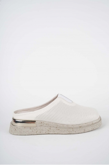 Hakiki Deri Bej Kadın Düz Sabo 261118702