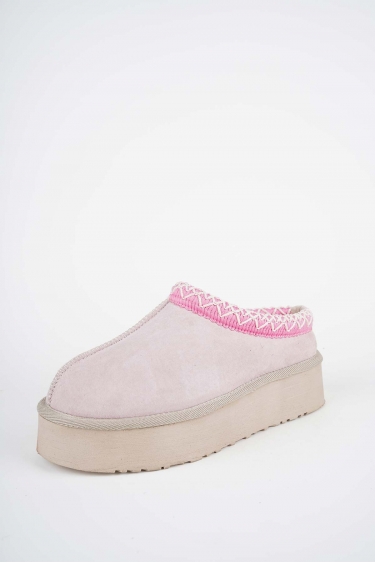 Kürklü Pembe Kadın Doubleface Ayakkabı 252124101