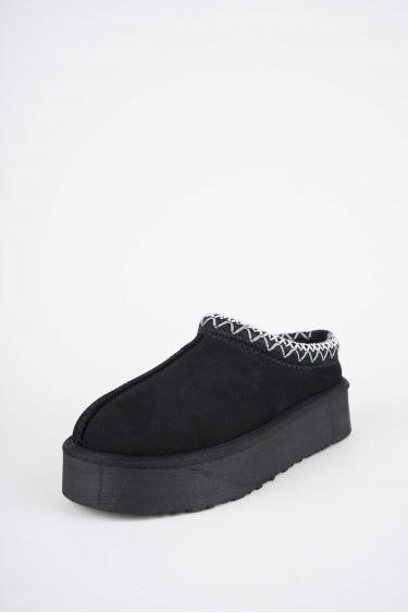 Kürklü Siyah Kadın Doubleface Ayakkabı 252124101