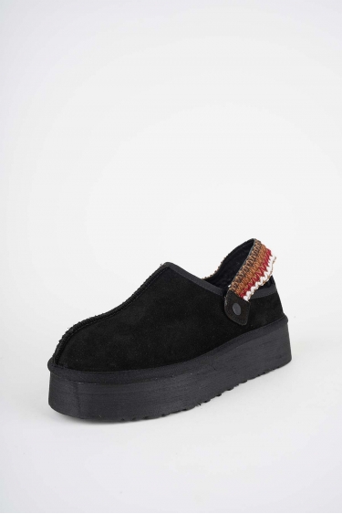 Kürklü Siyah Kadın Doubleface Ayakkabı 252124102