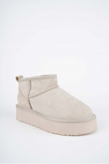 Kürklü Bej Kadın Doubleface Bot 252124202