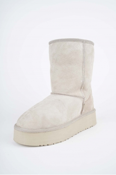 Kürklü Bej Kadın Doubleface Bot 252124205