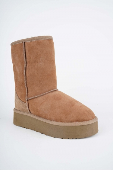 Kürklü Taba Kadın Doubleface Bot 252124205