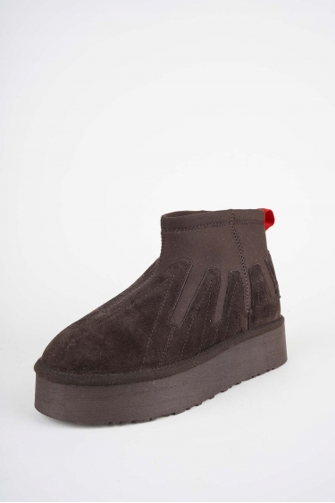 Kürklü Kahve Kadın Doubleface Bot 252124208