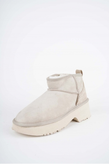 Kürklü Bej Kadın Doubleface Bot 252124210