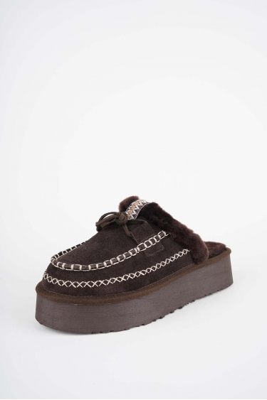 Kürklü Kahve Kadın Doubleface Sabo 252124700