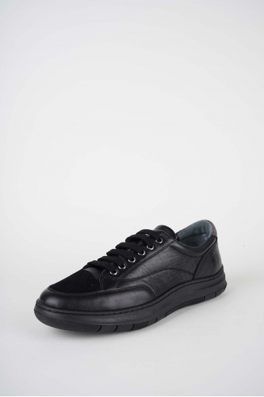 Hakiki Deri Siyah Kadın Casual Ayakkabı 252125104