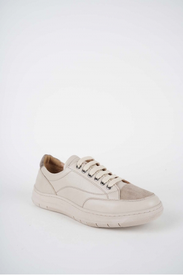 Hakiki Deri Bej Kadın Casual Ayakkabı 252125104