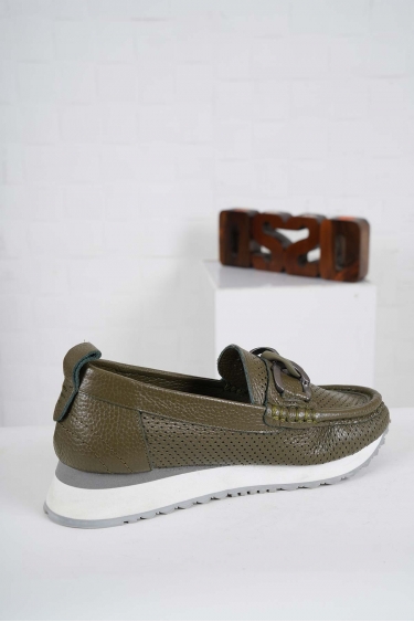 Hakiki Deri Haki Floter Kadın Casual Ayakkabı 221126106