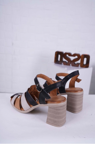 Hakiki Deri Siyah-Dark Stone-Lion-Dark Stone-Siyah Kadın Yüksek Topuklu Sandalet 241126521