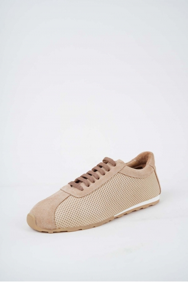 Hakiki Deri Badem Süet-Badem Kadın Spor Ayakkabı 251126102