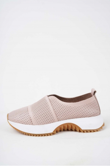 Hakiki Deri Pudra Floter Kadın Sneaker Ayakkabı 251126106