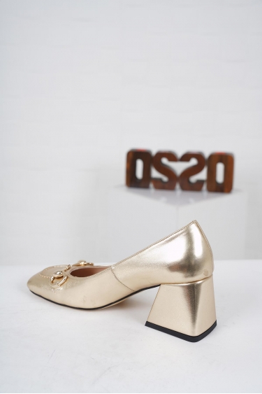 Altın Kadın Topuklu Ayakkabı 221127121