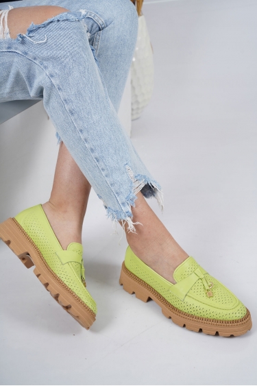 Hakiki Deri Açık Yeşil Kadın Casual Ayakkabı 231127108