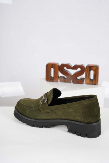 Hakiki Deri Tarçın Süet Kadın Makosen Ayakkabı 232134101