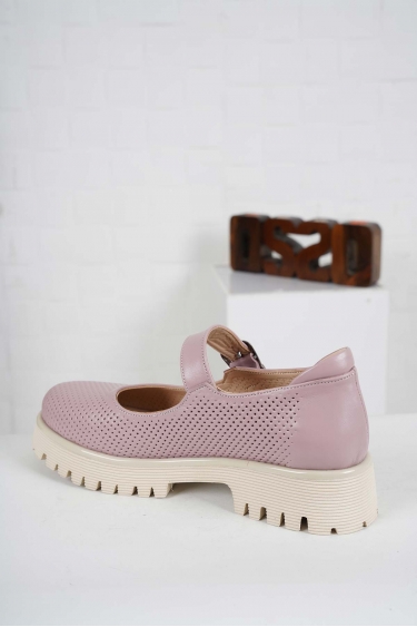 Hakiki Deri Gül Kurusu Kadın Casual Ayakkabı 241134101