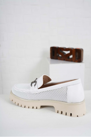 Hakiki Deri Beyaz Kadın Casual Ayakkabı 241134103