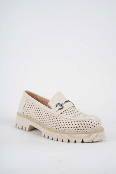 Hakiki Deri Bej Kadın Casual Ayakkabı 251134101