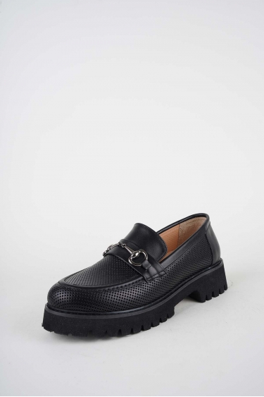 Hakiki Deri Siyah Kadın Casual Ayakkabı 261134101