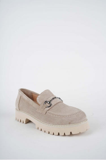 Hakiki Deri Bej Süet Kadın Casual Ayakkabı 261134101