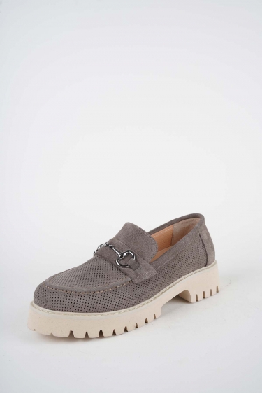 Hakiki Deri Vizon Süet Kadın Casual Ayakkabı 261134101