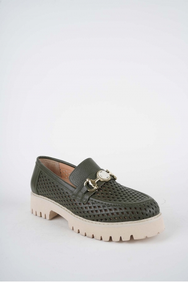 Hakiki Deri Haki Floter Kadın Casual Ayakkabı 261134102