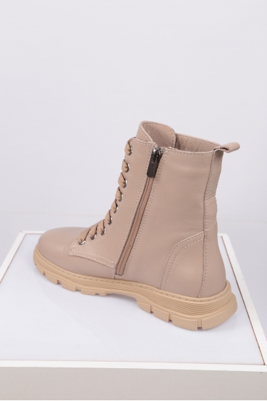 Hakiki Deri Vizon Kadın Düz Bot 212135203