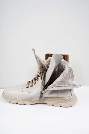 Hakiki Deri Sarı Kadın Düz Bot 212135203