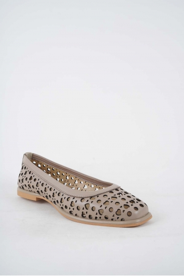 Hakiki Deri Vizon Kadın Babet Ayakkabı 251135103