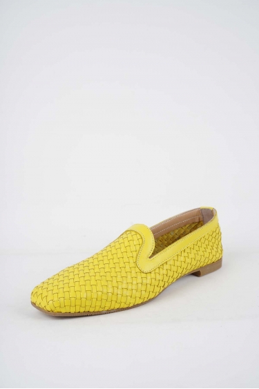 Hakiki Deri Sarı Kadın Babet Ayakkabı 251135104