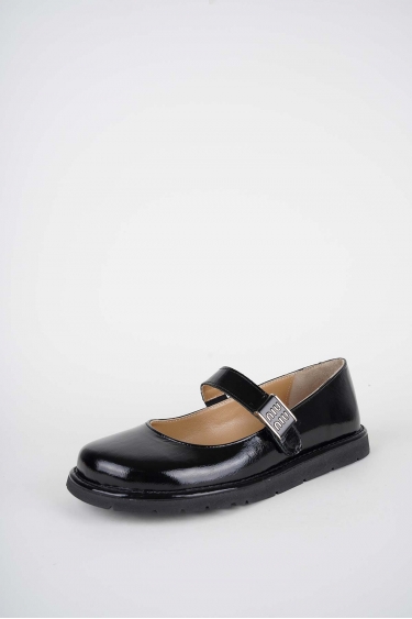 Hakiki Deri Siyah Rugan Kadın Casual Ayakkabı 252135101