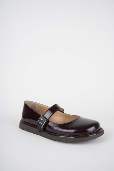 Hakiki Deri Kahve Rugan Kadın Casual Ayakkabı 252135101