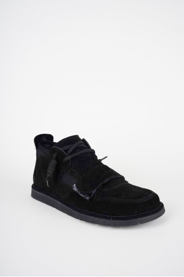 Hakiki Deri Siyah Süet Kadın Casual Bot 252135202